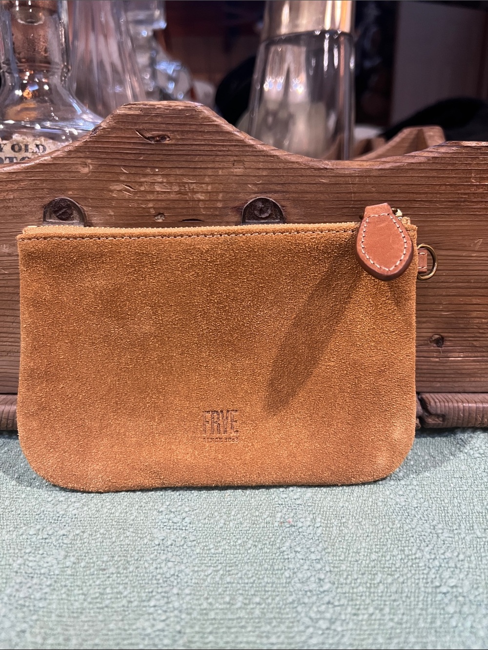 Frye Suede Zip Pouch (Came out of Iliana Hobo bucket bag)